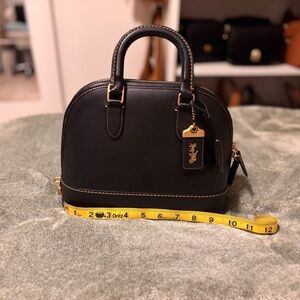 Coach Revel Black Glove Tanned Leather